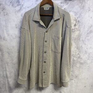 Vintage BC Ethic Lounge Shirt Men’s 2XL 26.5x29.5 Long Sleeve Corduroy Shacket